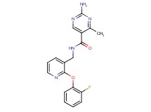 2-amino-N-{[2-(2-fluorophenoxy)pyridin-3-yl]methyl}-4-methylpyrimidine-5-carboxamide