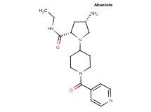 (4S)-4-amino-N-ethyl-1-(1-isonicotinoylpiperidin-4-yl)-L-prolinamide