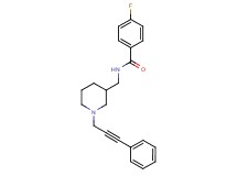 4-fluoro-N-{[1-(3-phenyl-2-propyn-1-yl)-3-piperidinyl]methyl}benzamide