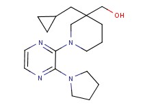 [3-(cyclopropylmethyl)-1-(3-pyrrolidin-1-ylpyrazin-2-yl)piperidin-3-yl]methanol