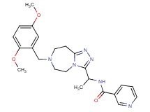 N-{1-[7-(2,5-dimethoxybenzyl)-6,7,8,9-tetrahydro-5H-[1,2,4]triazolo[4,3-d][1,4]diazepin-3-yl]ethyl}nicotinamide