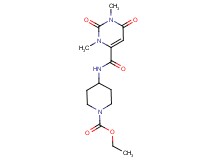 ethyl 4-{[(1,3-dimethyl-2,6-dioxo-1,2,3,6-tetrahydro-4-pyrimidinyl)carbonyl]amino}-1-piperidinecarboxylate