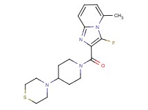 3-fluoro-5-methyl-2-[(4-thiomorpholin-4-ylpiperidin-1-yl)carbonyl]imidazo[1,2-a]pyridine