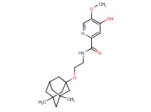 N-{2-[(3,5-dimethyl-1-adamantyl)oxy]ethyl}-4-hydroxy-5-methoxy-2-pyridinecarboxamide