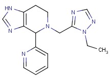 5-[(1-ethyl-1H-1,2,4-triazol-5-yl)methyl]-4-pyridin-2-yl-4,5,6,7-tetrahydro-1H-imidazo[4,5-c]pyridine