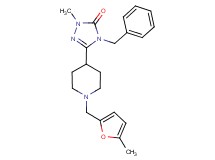 4-benzyl-2-methyl-5-{1-[(5-methyl-2-furyl)methyl]piperidin-4-yl}-2,4-dihydro-3H-1,2,4-triazol-3-one