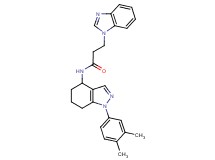 3-(1H-benzimidazol-1-yl)-N-[1-(3,4-dimethylphenyl)-4,5,6,7-tetrahydro-1H-indazol-4-yl]propanamide