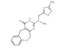 2-{methyl[(3-methyl-1,2,4-oxadiazol-5-yl)methyl]amino}-5,11-dihydro[1]benzoxepino[3,4-d]pyrimidin-4(3H)-one