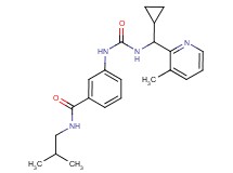 3-[({[cyclopropyl(3-methylpyridin-2-yl)methyl]amino}carbonyl)amino]-N-isobutylbenzamide