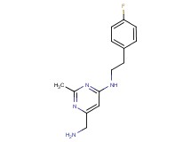 6-(aminomethyl)-N-[2-(4-fluorophenyl)ethyl]-2-methylpyrimidin-4-amine
