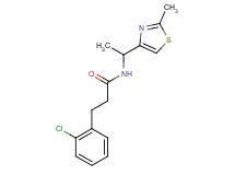 3-(2-chlorophenyl)-N-[1-(2-methyl-1,3-thiazol-4-yl)ethyl]propanamide