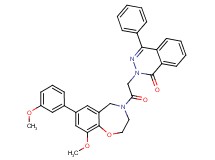 2-{2-[9-methoxy-7-(3-methoxyphenyl)-2,3-dihydro-1,4-benzoxazepin-4(5H)-yl]-2-oxoethyl}-4-phenyl-1(2H)-phthalazinone