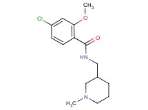 4-chloro-2-methoxy-N-[(1-methylpiperidin-3-yl)methyl]benzamide