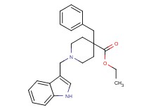 ethyl 4-benzyl-1-(1H-indol-3-ylmethyl)-4-piperidinecarboxylate