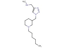 ({1-[(1-hexylpiperidin-3-yl)methyl]-1H-1,2,3-triazol-4-yl}methyl)methylamine