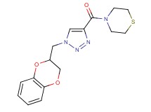 4-{[1-(2,3-dihydro-1,4-benzodioxin-2-ylmethyl)-1H-1,2,3-triazol-4-yl]carbonyl}thiomorpholine