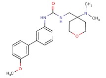 N-{[4-(dimethylamino)tetrahydro-2H-pyran-4-yl]methyl}-N'-(3'-methoxybiphenyl-3-yl)urea