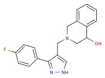 2-{[3-(4-fluorophenyl)-1H-pyrazol-4-yl]methyl}-1,2,3,4-tetrahydroisoquinolin-4-ol