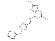 N-[(5-benzyl-1,2,4-oxadiazol-3-yl)methyl]-2,5-dimethyl[1,3]oxazolo[5,4-d]pyrimidin-7-amine
