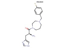(2S)-1-[4-(4-fluorobenzyl)-1,4-diazepan-1-yl]-3-(1H-imidazol-4-yl)-1-oxo-2-propanamine