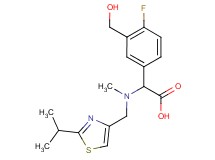 [4-fluoro-3-(hydroxymethyl)phenyl][[(2-isopropyl-1,3-thiazol-4-yl)methyl](methyl)amino]acetic acid