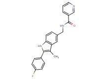 N-{[2-(4-fluorophenyl)-3-methyl-1H-indol-5-yl]methyl}nicotinamide