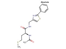 N~2~-acetyl-N~1~-[(2-phenyl-1,3-thiazol-4-yl)methyl]-L-methioninamide