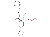 1-(2-methoxyethyl)-3-(2-phenylethyl)-8-(tetrahydro-3-thienyl)-1,3,8-triazaspiro[4.5]decane-2,4-dione