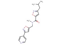 3-isobutyl-N-methyl-N-{[3-(4-pyridinyl)-5-isoxazolyl]methyl}-5-isoxazolecarboxamide