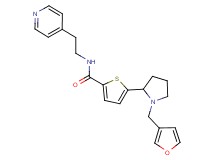 5-[1-(3-furylmethyl)-2-pyrrolidinyl]-N-[2-(4-pyridinyl)ethyl]-2-thiophenecarboxamide
