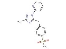 2-{3-methyl-5-[4-(methylsulfonyl)benzyl]-1H-1,2,4-triazol-1-yl}pyridine