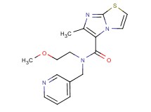 N-(2-methoxyethyl)-6-methyl-N-(pyridin-3-ylmethyl)imidazo[2,1-b][1,3]thiazole-5-carboxamide