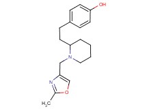 4-(2-{1-[(2-methyl-1,3-oxazol-4-yl)methyl]-2-piperidinyl}ethyl)phenol