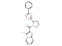 3-fluoro-2-{[2-(3-phenyl-1,2,4-oxadiazol-5-yl)-1-pyrrolidinyl]carbonyl}imidazo[1,2-a]pyridine