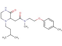 N-methyl-2-[1-(3-methylbutyl)-3-oxo-2-piperazinyl]-N-[2-(4-methylphenoxy)ethyl]acetamide