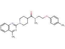 N-methyl-N-[2-(4-methylphenoxy)ethyl]-1-(4-methyl-2-quinazolinyl)-4-piperidinecarboxamide