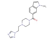 1-methyl-6-({4-[2-(1H-1,2,4-triazol-1-yl)ethyl]-1-piperazinyl}carbonyl)-1H-indole