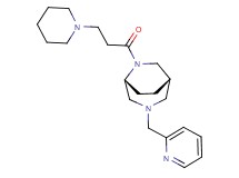 (1S*,5R*)-6-[3-(1-piperidinyl)propanoyl]-3-(2-pyridinylmethyl)-3,6-diazabicyclo[3.2.2]nonane