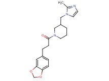 1-[3-(1,3-benzodioxol-5-yl)propanoyl]-3-[(2-methyl-1H-imidazol-1-yl)methyl]piperidine