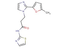 3-[2-(5-methyl-2-furyl)-1H-imidazol-1-yl]-N-1,3-thiazol-2-ylpropanamide