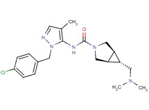(1R*,5S*,6r)-N-[1-(4-chlorobenzyl)-4-methyl-1H-pyrazol-5-yl]-6-[(dimethylamino)methyl]-3-azabicyclo[3.1.0]hexane-3-carboxamide