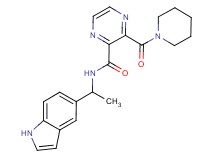 N-[1-(1H-indol-5-yl)ethyl]-3-(piperidin-1-ylcarbonyl)pyrazine-2-carboxamide