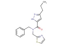 N-benzyl-3-propyl-N-(1,3-thiazol-2-ylmethyl)-1H-pyrazole-5-carboxamide