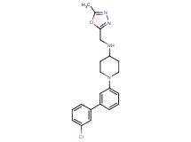 1-(3'-chloro-3-biphenylyl)-N-[(5-methyl-1,3,4-oxadiazol-2-yl)methyl]-4-piperidinamine