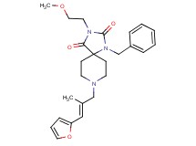 1-benzyl-8-[(2E)-3-(2-furyl)-2-methyl-2-propen-1-yl]-3-(2-methoxyethyl)-1,3,8-triazaspiro[4.5]decane-2,4-dione