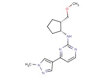 N-[(cis)-2-(methoxymethyl)cyclopentyl]-4-(1-methyl-1H-pyrazol-4-yl)pyrimidin-2-amine