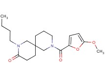 2-butyl-8-(5-methoxy-2-furoyl)-2,8-diazaspiro[5.5]undecan-3-one