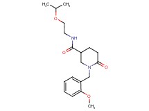 N-(2-isopropoxyethyl)-1-(2-methoxybenzyl)-6-oxo-3-piperidinecarboxamide