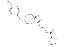 N-{2-[7-(4-hydroxybenzyl)-6,7,8,9-tetrahydro-5H-[1,2,4]triazolo[4,3-d][1,4]diazepin-3-yl]ethyl}tetrahydro-2-furancarboxamide