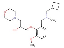 1-(2-{[(cyclobutylmethyl)(methyl)amino]methyl}-6-methoxyphenoxy)-3-morpholin-4-ylpropan-2-ol